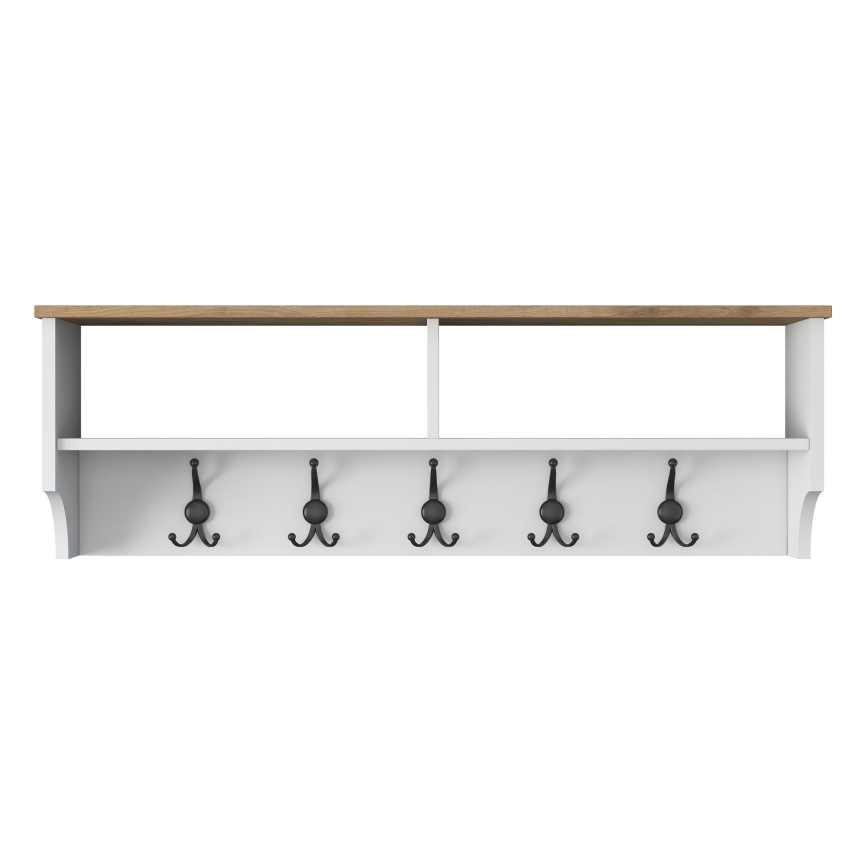 Wandgarderobe RANI 120x37,2 cm Weiß/Beige