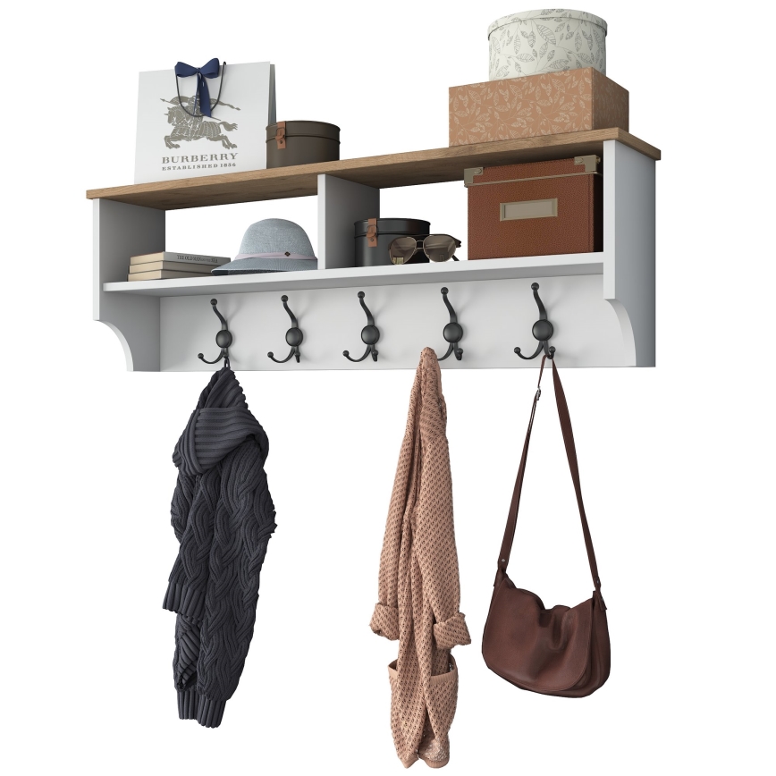 Wandgarderobe RANI 120x37,2 cm Weiß/Beige