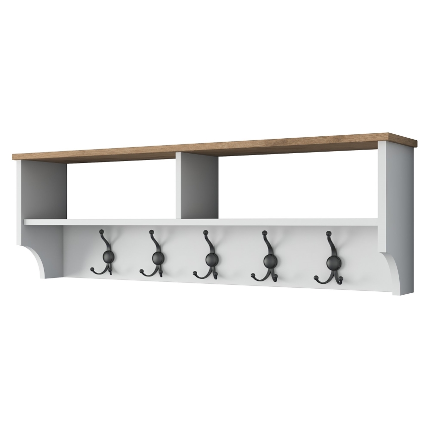 Wandgarderobe RANI 120x37,2 cm Weiß/Beige