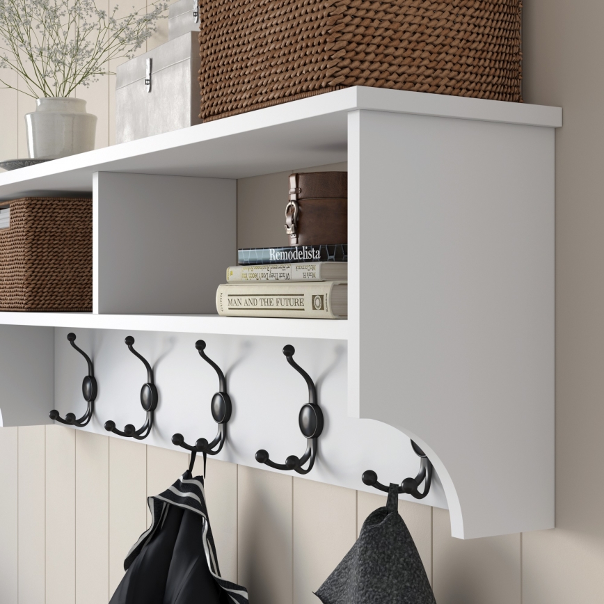 Wandgarderobe RANI 120x37,2 cm Weiß