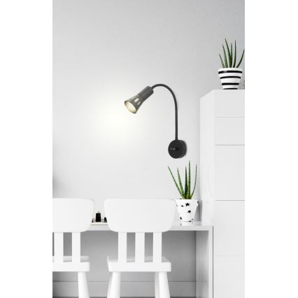 Wandlämpchen ARENA 1xE14/40W/230V schwarz