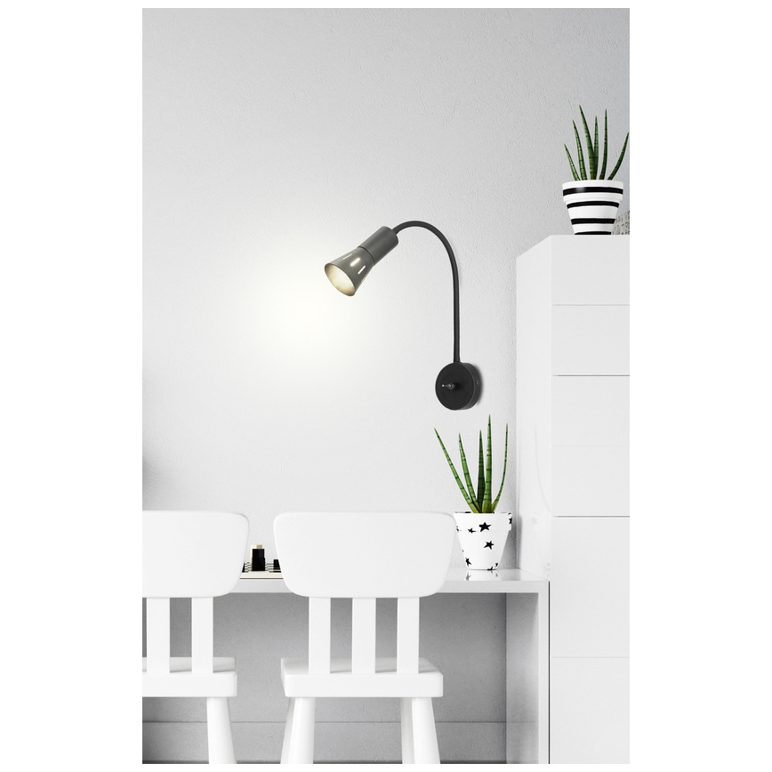 Wandlämpchen ARENA 1xE14/40W/230V schwarz