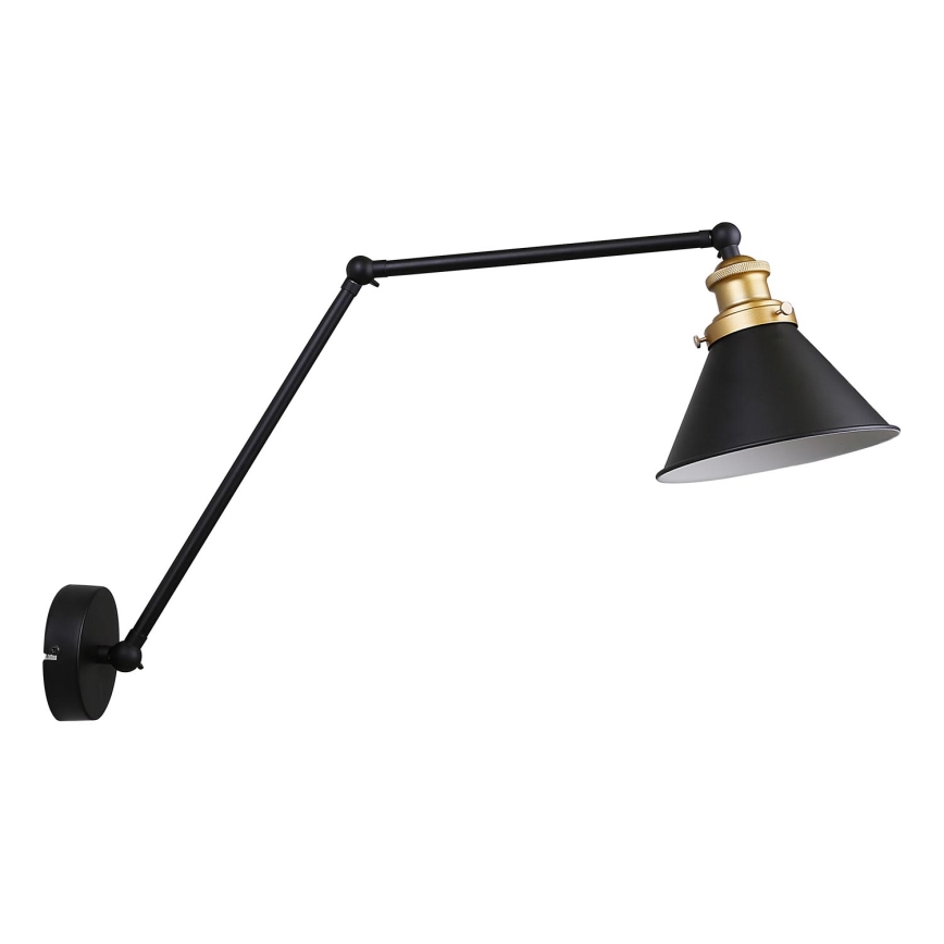Wandlämpchen FUNDO 1xE27/40W/230V schwarz/gold