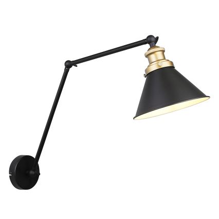 Wandlämpchen FUNDO 1xE27/40W/230V schwarz/gold
