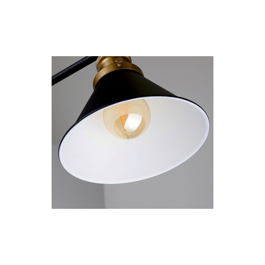Wandlämpchen FUNDO 1xE27/40W/230V schwarz/gold