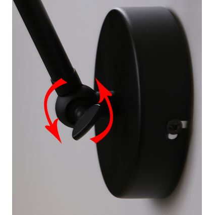Wandlämpchen FUNDO 1xE27/40W/230V schwarz/gold