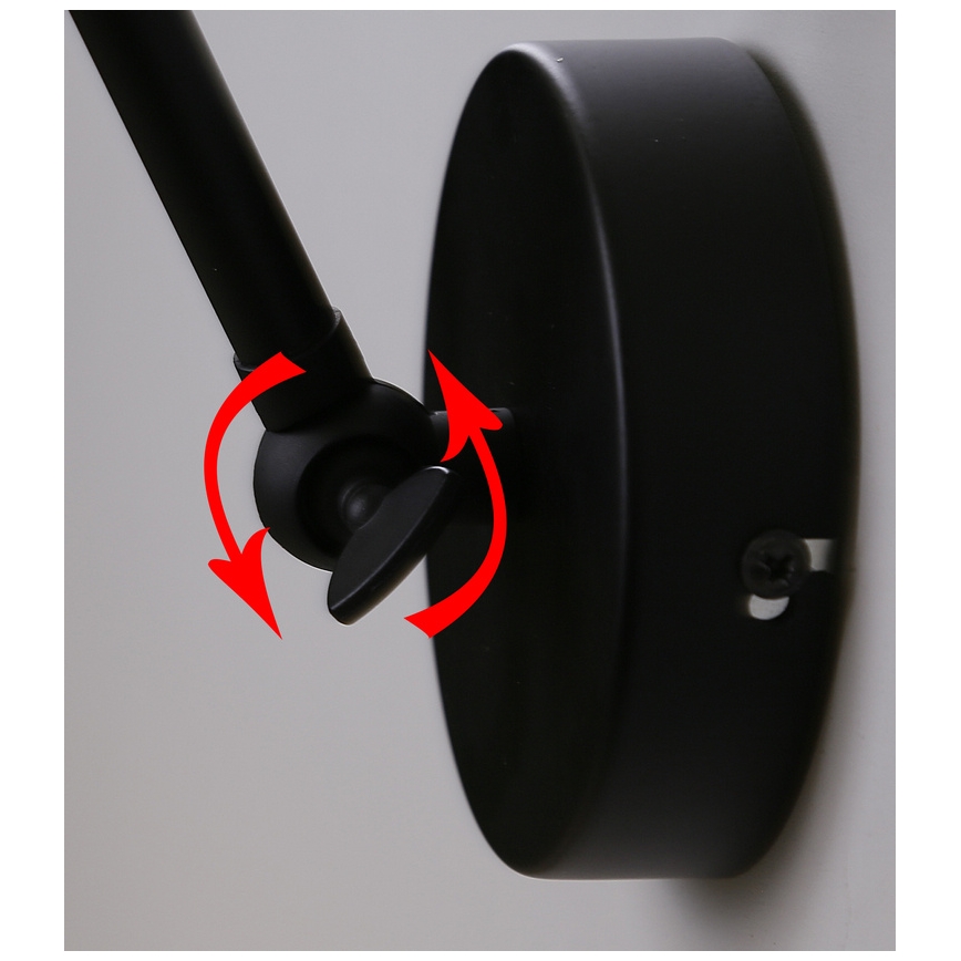 Wandlämpchen FUNDO 1xE27/40W/230V schwarz/gold