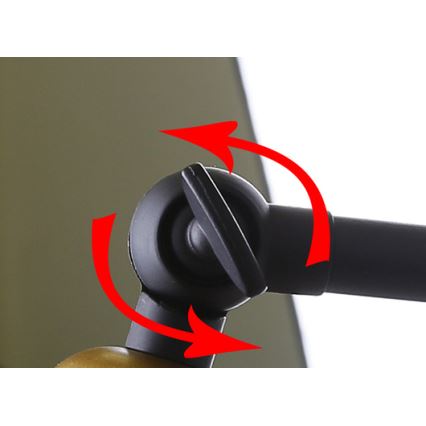 Wandlämpchen FUNDO 1xE27/40W/230V schwarz/gold