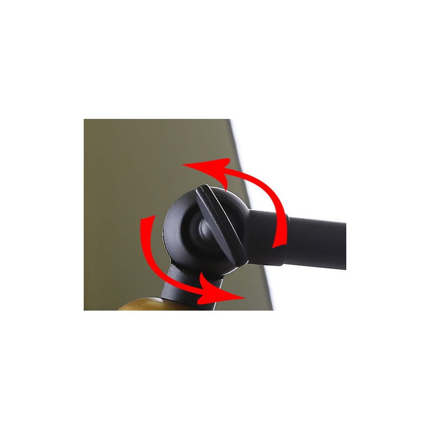 Wandlämpchen FUNDO 1xE27/40W/230V schwarz/gold