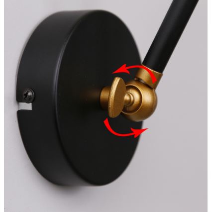 Wandlämpchen TRUCK 1xE27/40W/230V gold/schwarz