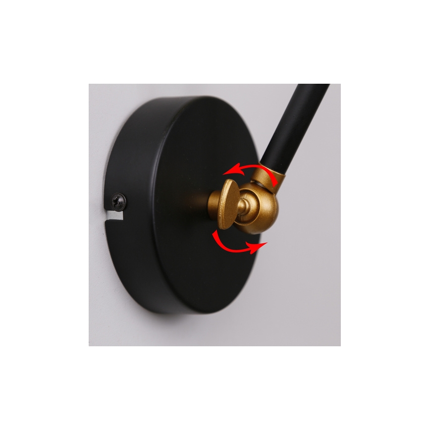 Wandlämpchen TRUCK 1xE27/40W/230V gold/schwarz
