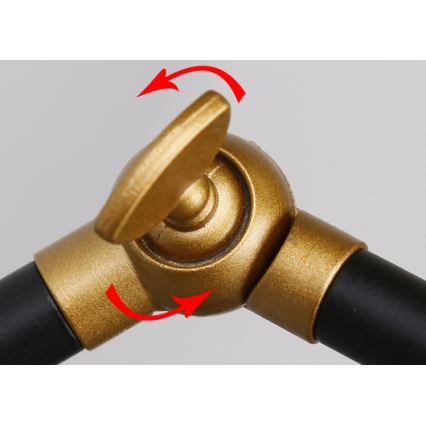 Wandlämpchen TRUCK 1xE27/40W/230V gold/schwarz