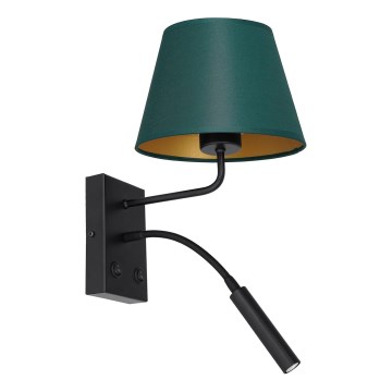 Wandleuchte ARDEN 1xE27/60W+1xG9/8W/230V grün/gold
