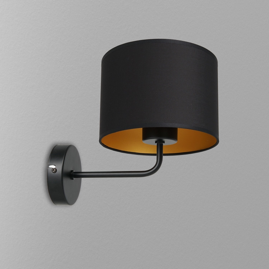 Wandleuchte ARDEN 1xE27/60W/230V schwarz/gold