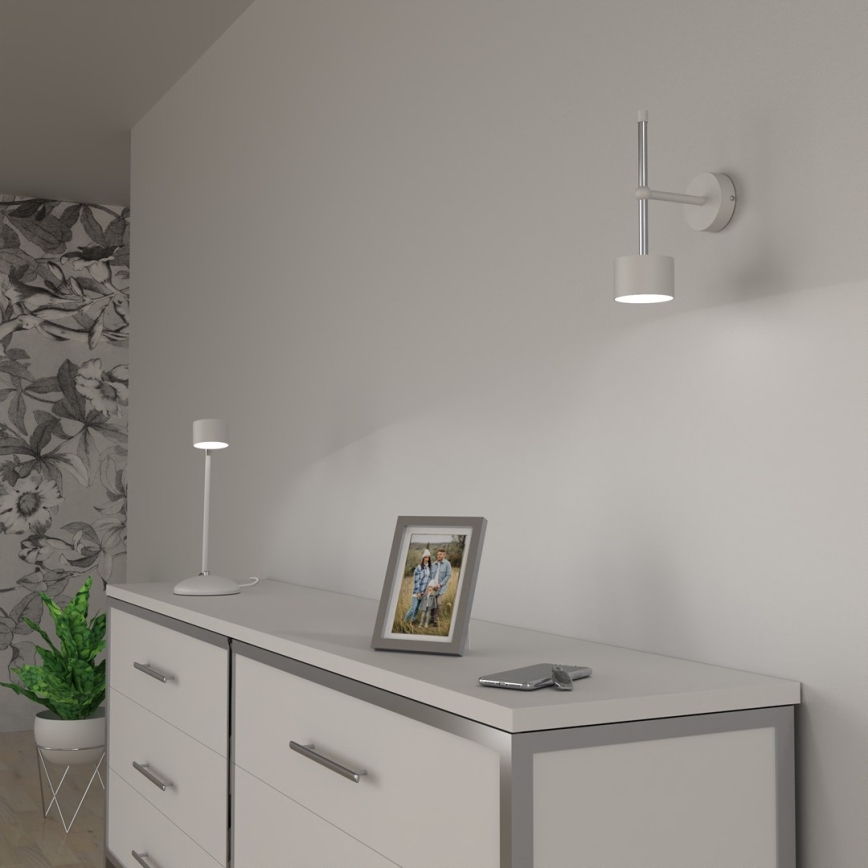 Wandleuchte ARENA 1xGX53/11W/230V weiß/glänzendes Chrom