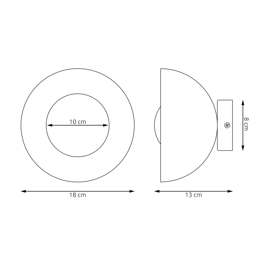 Wandleuchte BIBI 1xG9/8W/230V weiß