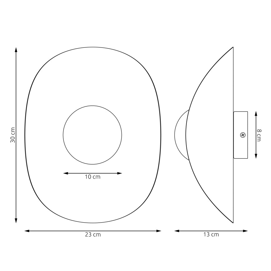 Wandleuchte FIERO 1xG9/8W/230V schwarz