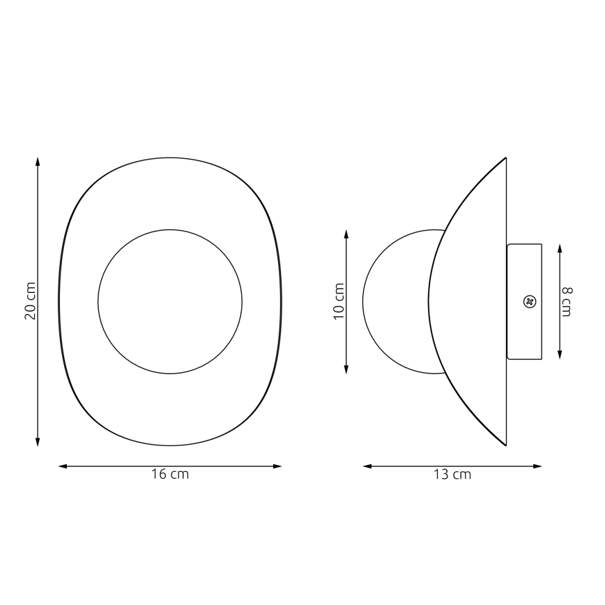 Wandleuchte FIERO 1xG9/8W/230V weiß