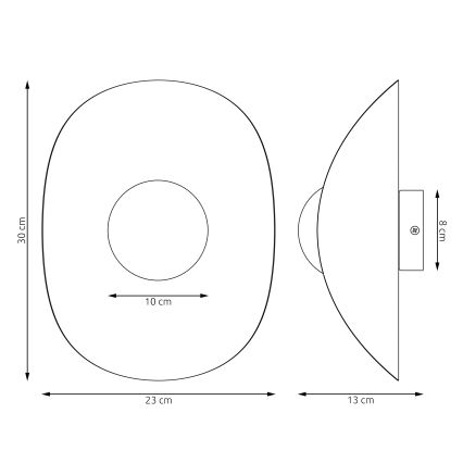 Wandleuchte FIERO 1xG9/8W/230V weiß