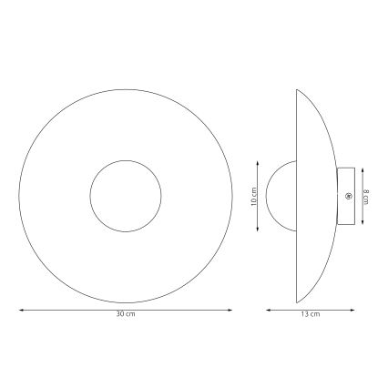 Wandleuchte INSPO 1xG9/8W/230V weiß