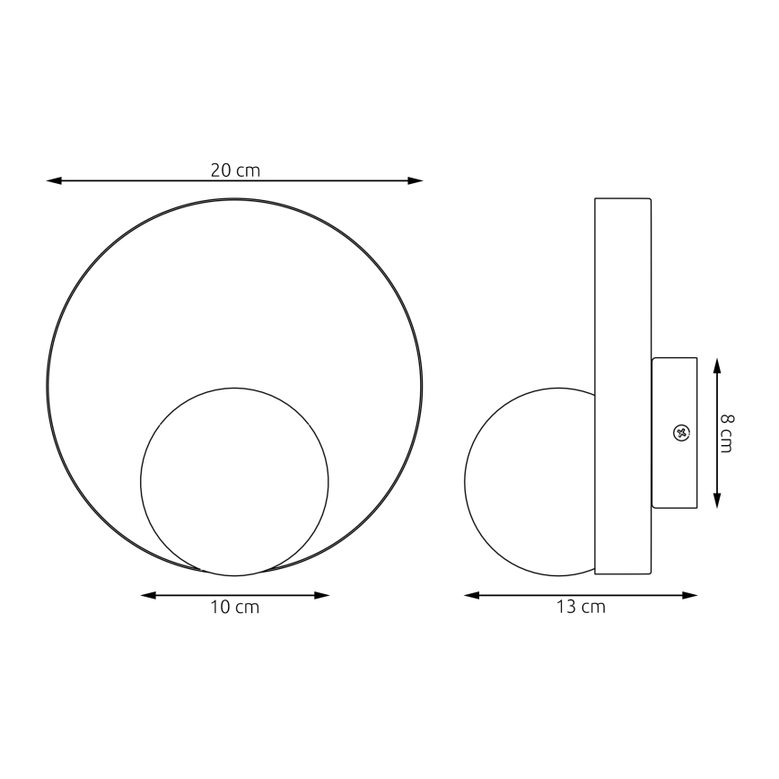 Wandleuchte KIDO 1xG9/8W/230V schwarz