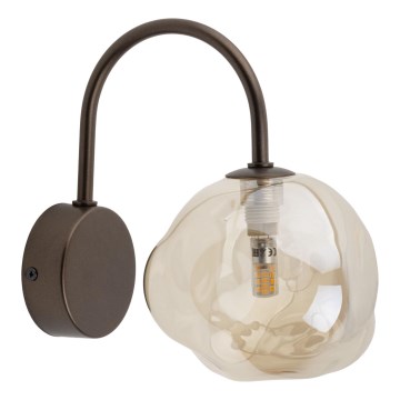 Wandleuchte LAVA 1xG9/8W/230V Bronze/rauchbeige