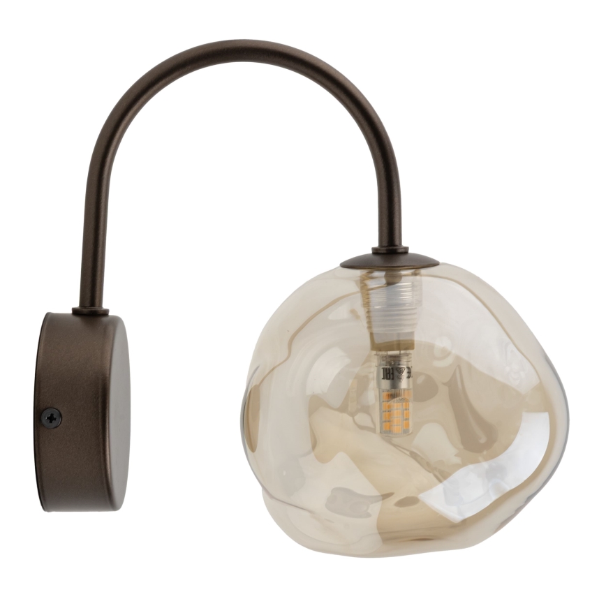 Wandleuchte LAVA 1xG9/8W/230V Bronze/rauchbeige