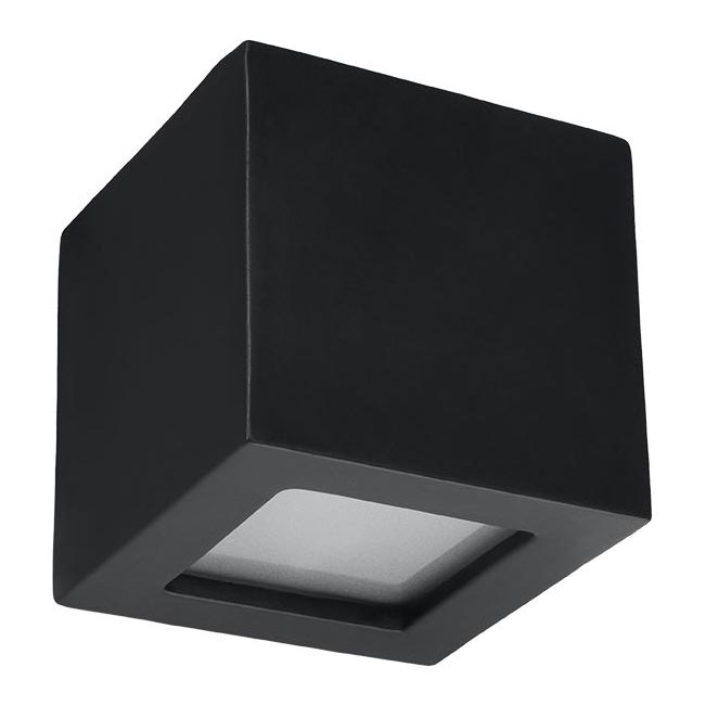 Wandleuchte LEO 1xE27/60W/230V Schwarz