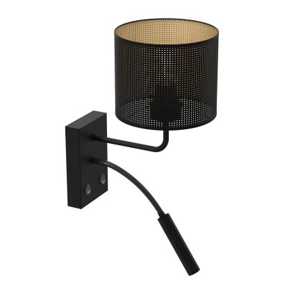 Wandleuchte LOFT SHADE 1xE27/60W+1xG9/8W/230V schwarz/gold