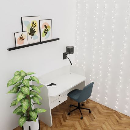 Wandleuchte LOFT SHADE 1xE27/60W+1xG9/8W/230V schwarz