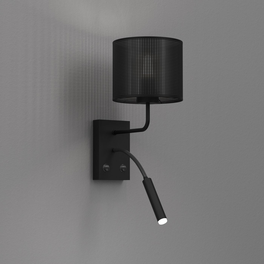 Wandleuchte LOFT SHADE 1xE27/60W+1xG9/8W/230V schwarz