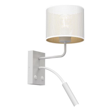 Wandleuchte LOFT SHADE 1xE27/60W+1xG9/8W/230V weiß/gold