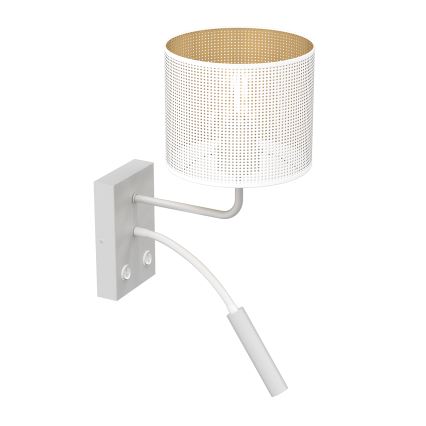 Wandleuchte LOFT SHADE 1xE27/60W+1xG9/8W/230V weiß/gold