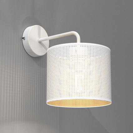 Wandleuchte LOFT SHADE 1xE27/60W/230V weiß/gold