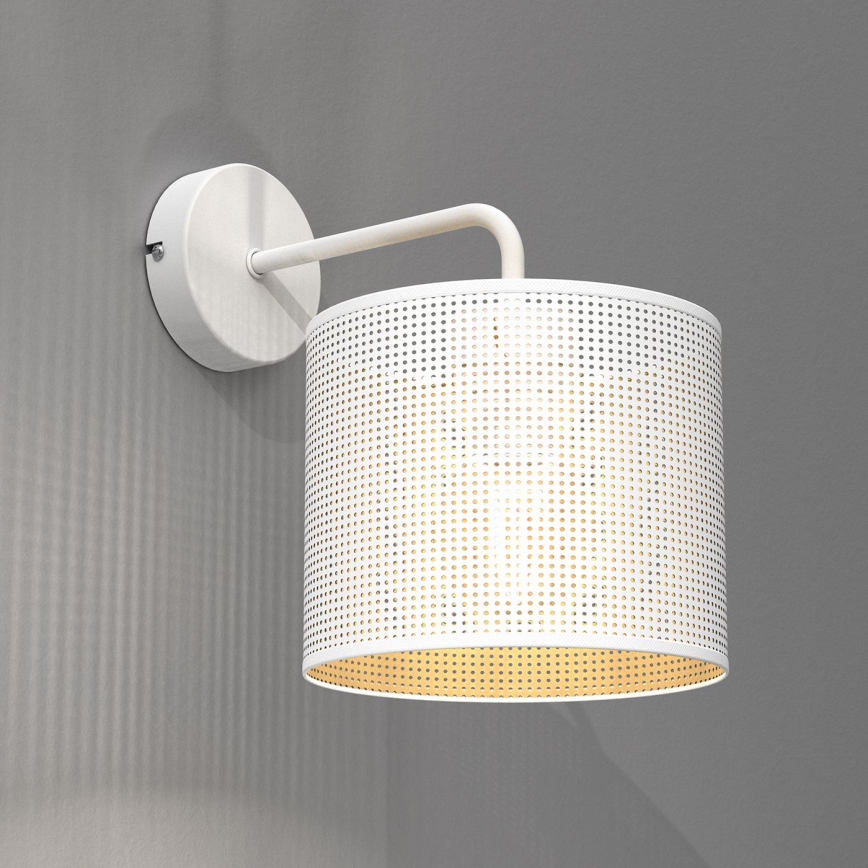 Wandleuchte LOFT SHADE 1xE27/60W/230V weiß/gold