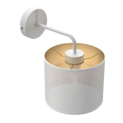Wandleuchte LOFT SHADE 1xE27/60W/230V weiß/gold