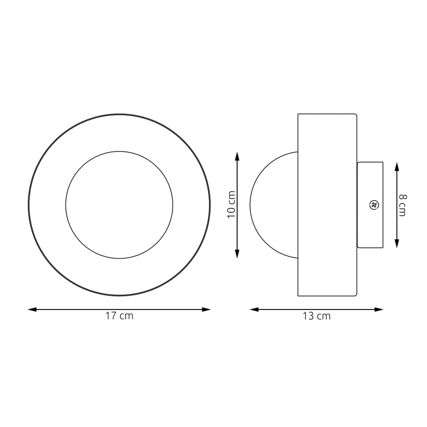 Wandleuchte LULU 1xG9/8W/230V schwarz