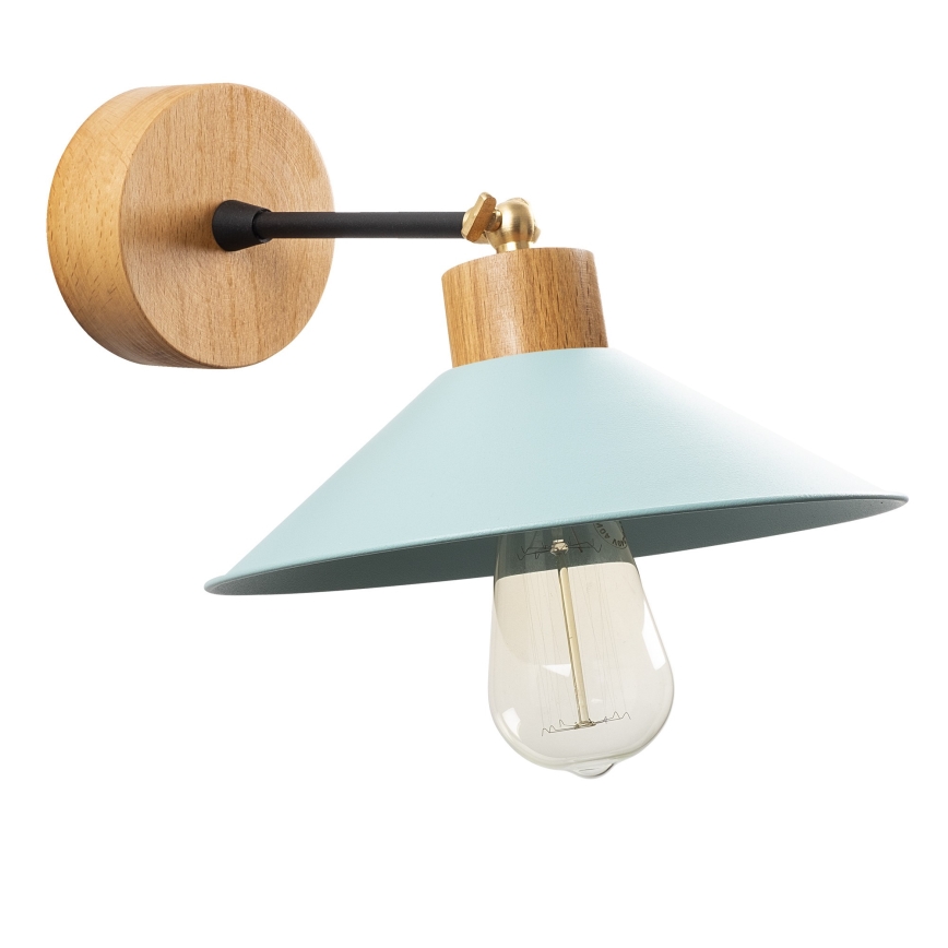 Wandleuchte MANAVGAT 1xE27/40W/230V braun/blau