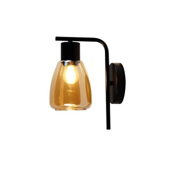 Wandleuchte MOLDO 1xE27/40W/230V schwarz/rauchig beige