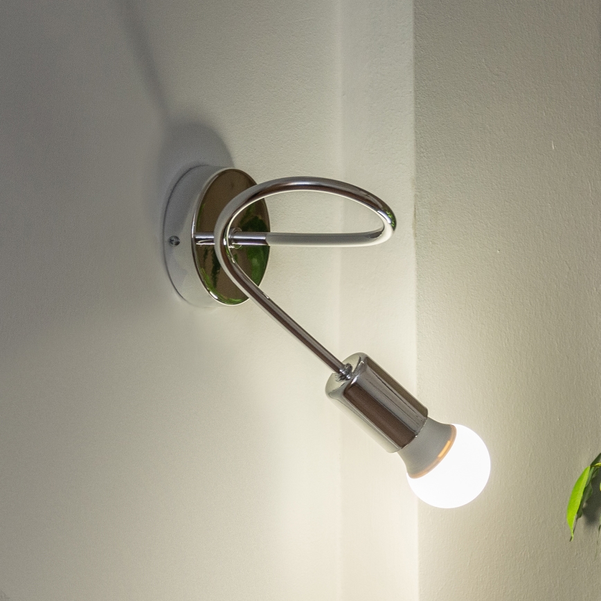 Wandleuchte OXFORD 1xE27/15W/230V, glänzender Chrom