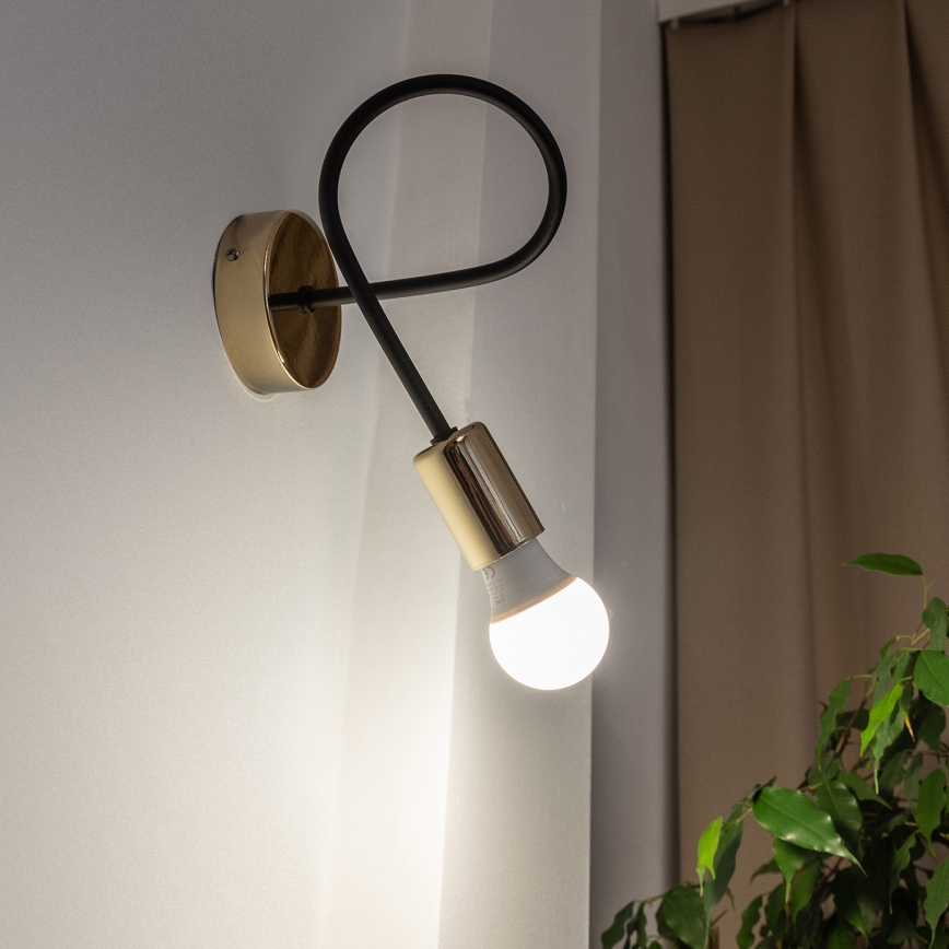 Wandleuchte OXFORD 1xE27/15W/230V gold/schwarz