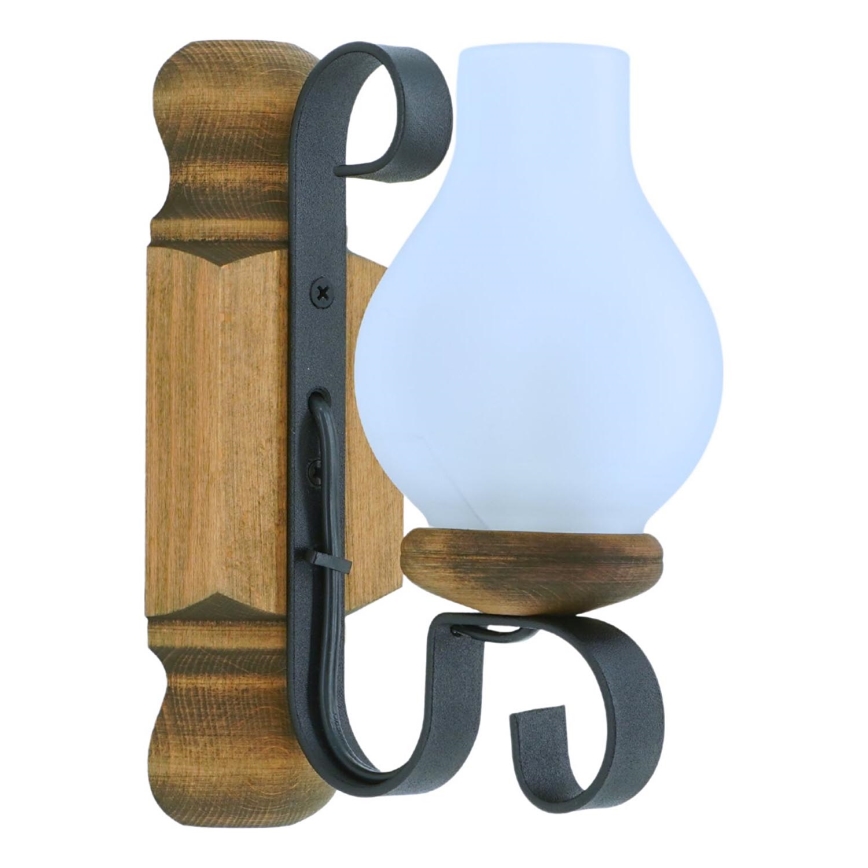Wandleuchte RUSTIC 1xE14/40W/230V Buche