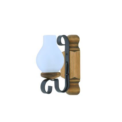 Wandleuchte RUSTIC 1xE14/40W/230V Buche