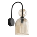 Wandleuchte SOPHIA 1xE14/10W/230V schwarz/rauchiges Beige