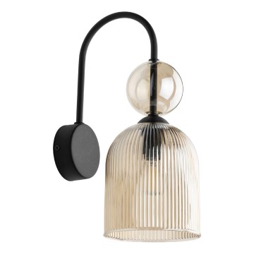 Wandleuchte SOPHIA 1xE14/10W/230V schwarz/rauchiges Beige