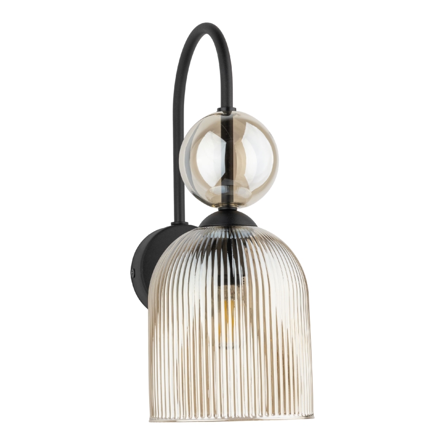 Wandleuchte SOPHIA 1xE14/10W/230V schwarz/rauchiges Beige