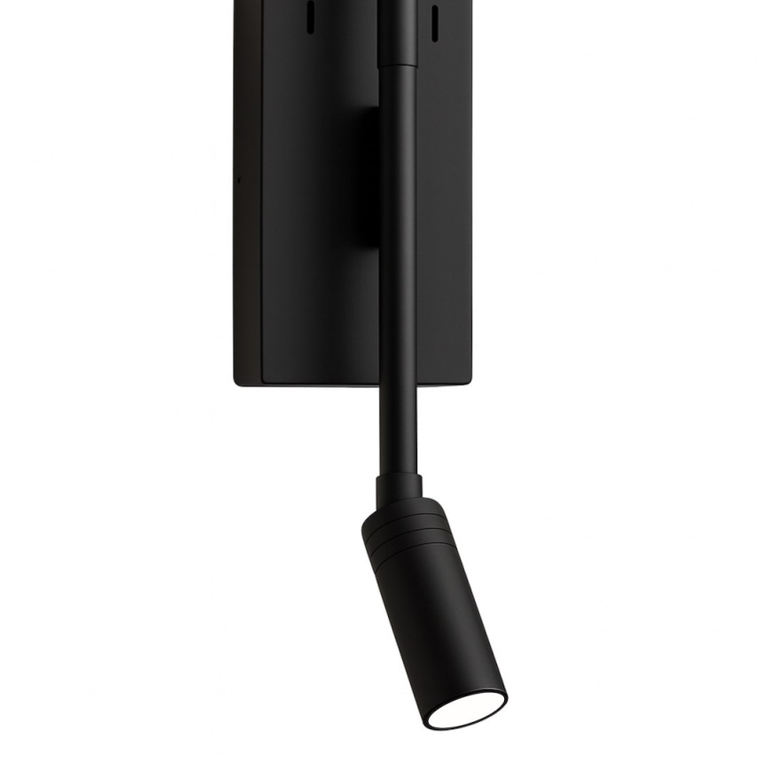 Wandleuchte TORCH LED/6W/230V + LED/3W schwarz