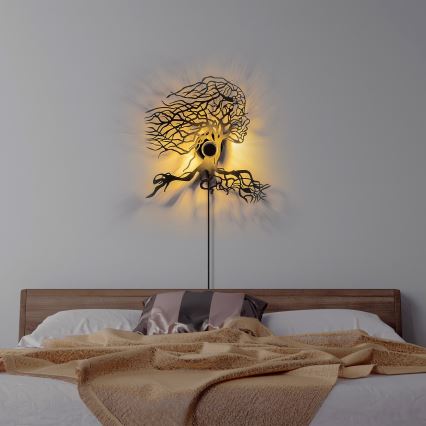 Wandleuchte TREE WOMAN 1xE27/40W/230V schwarz