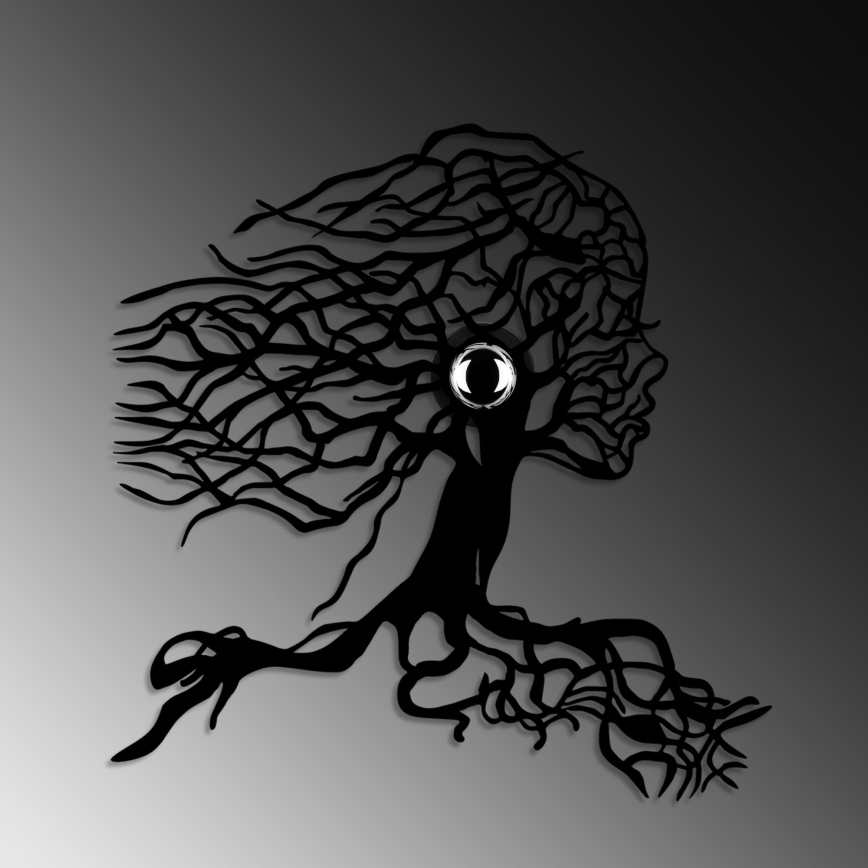 Wandleuchte TREE WOMAN 1xE27/40W/230V schwarz