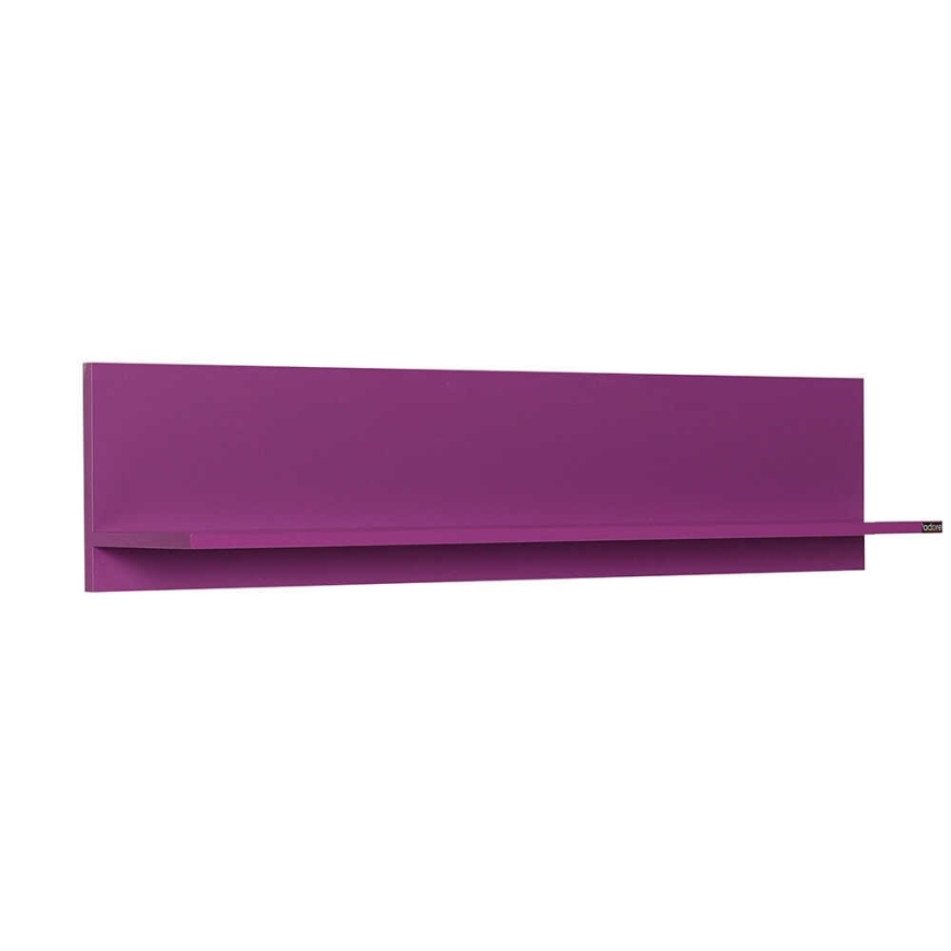 Wandregal 25x120 cm lila